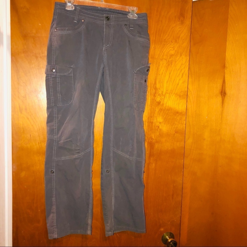 Women Kuhl Splash gray roll up pants 6 short